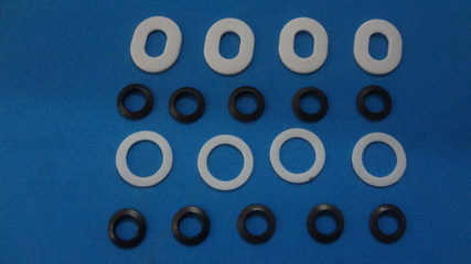 【長期供應白色F4 墊片、耐磨聚四氟乙烯封墊片廠家】價格,廠家,圖片,絕緣板,東莞市力拓電子材料-